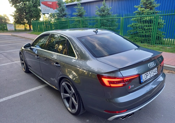 Audi S4 cena 132000 przebieg: 136000, rok produkcji 2018 z Ząbki małe 529